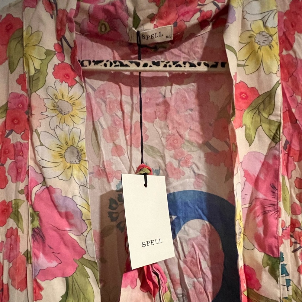 Spell Madame Peacock Kimono - M/L NWT - Picture 9 of 15